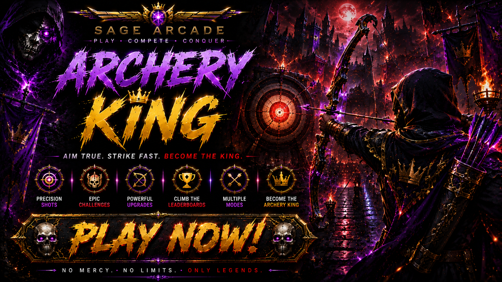 Archery King SAGE Arcade promotional poster