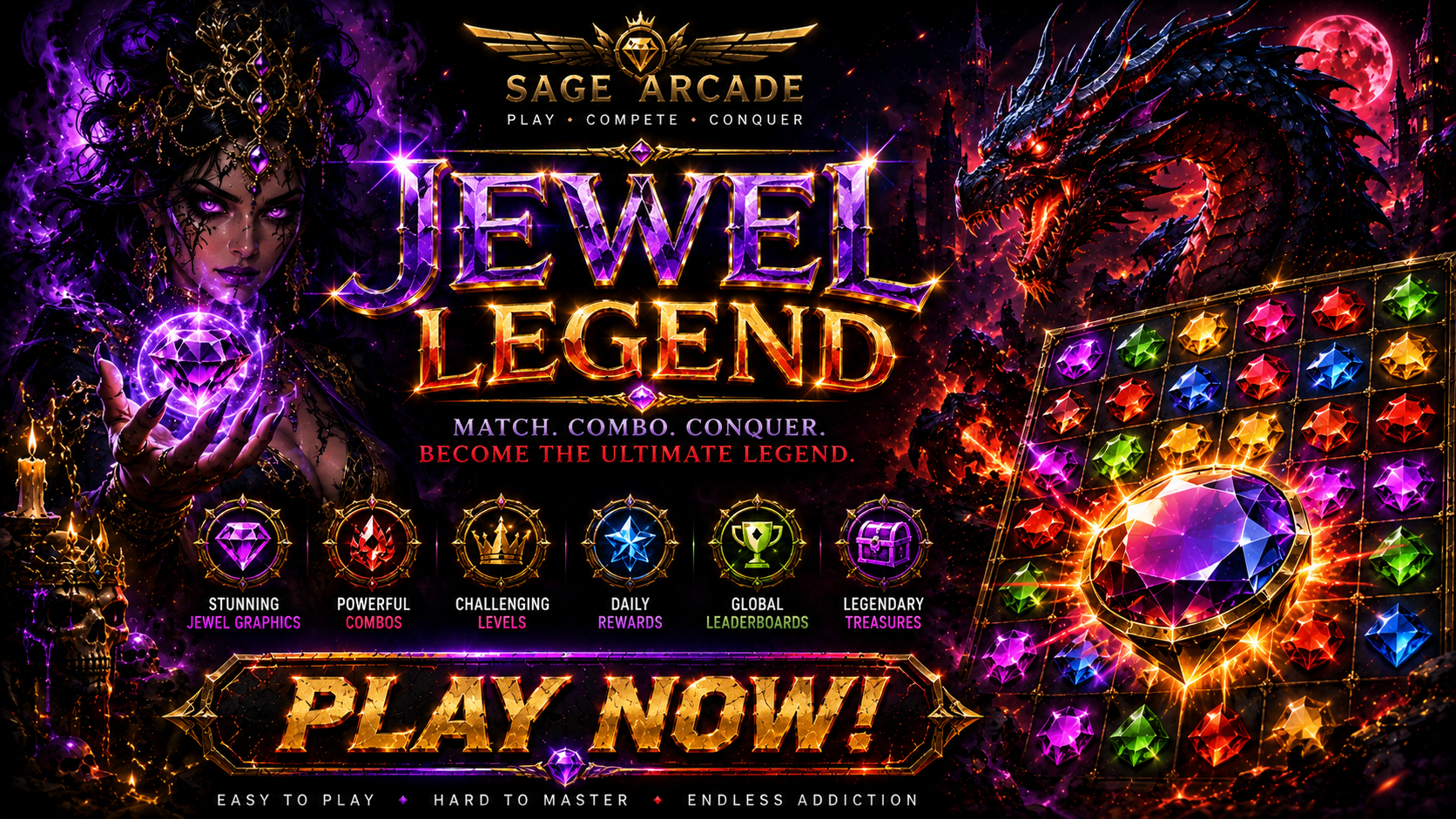 Jewel Legend SAGE Arcade promotional poster