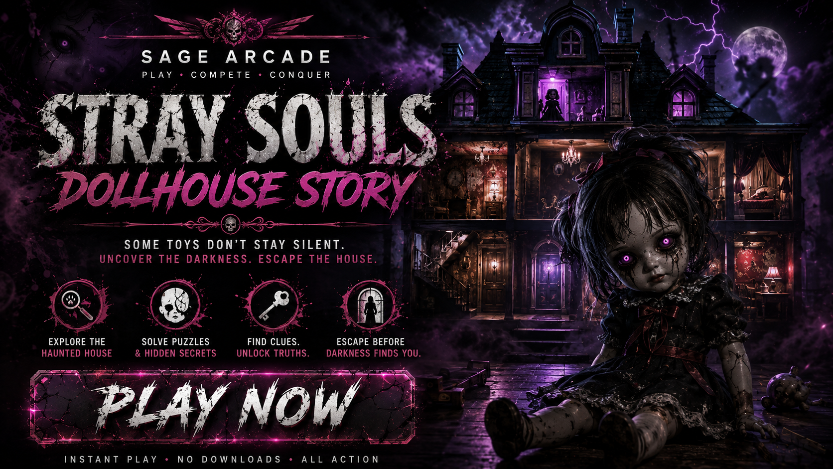 Stray Souls: Dollhouse Story SAGE Arcade promotional poster