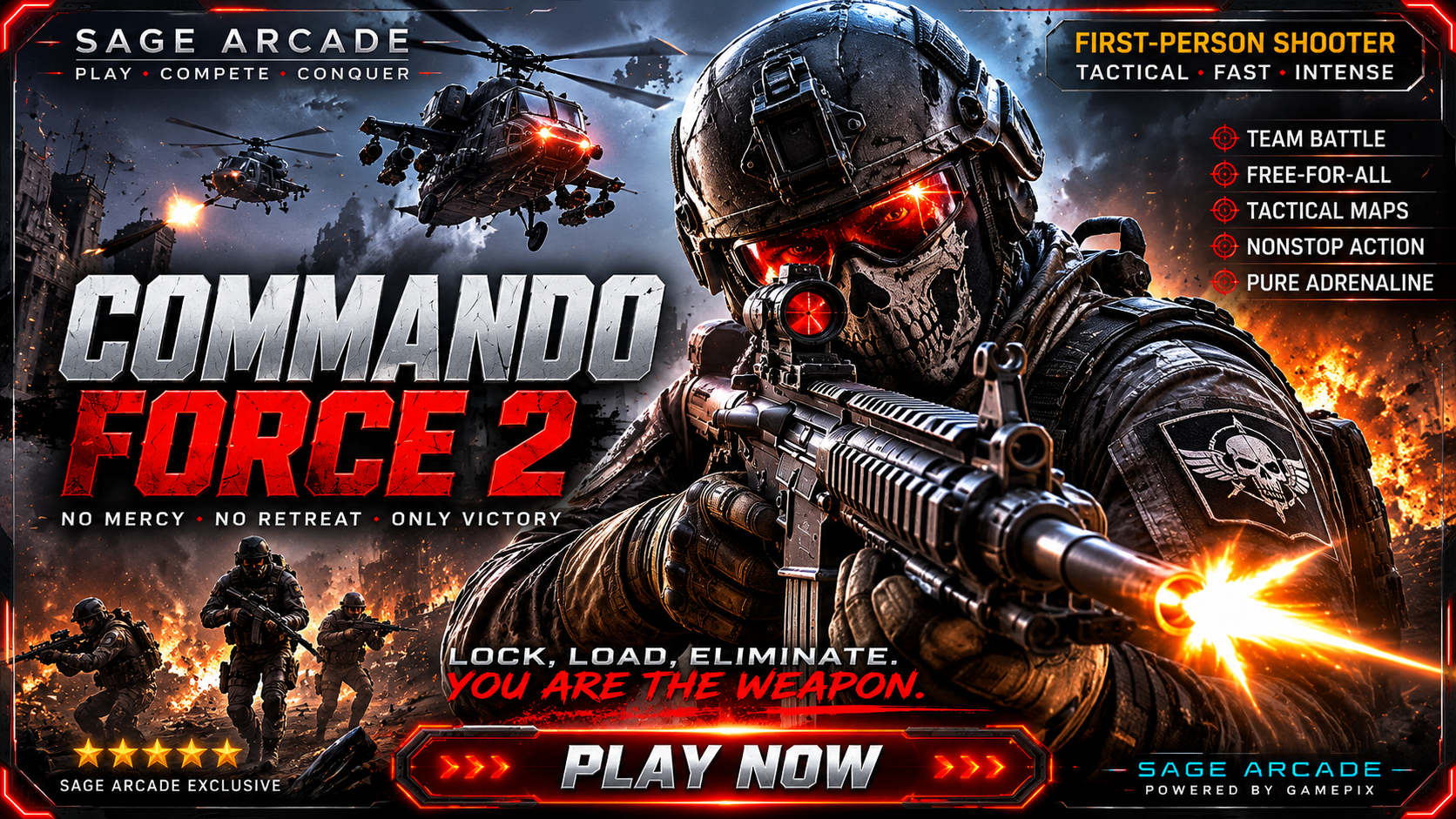 Commando Force 2 SAGE Arcade promotional poster